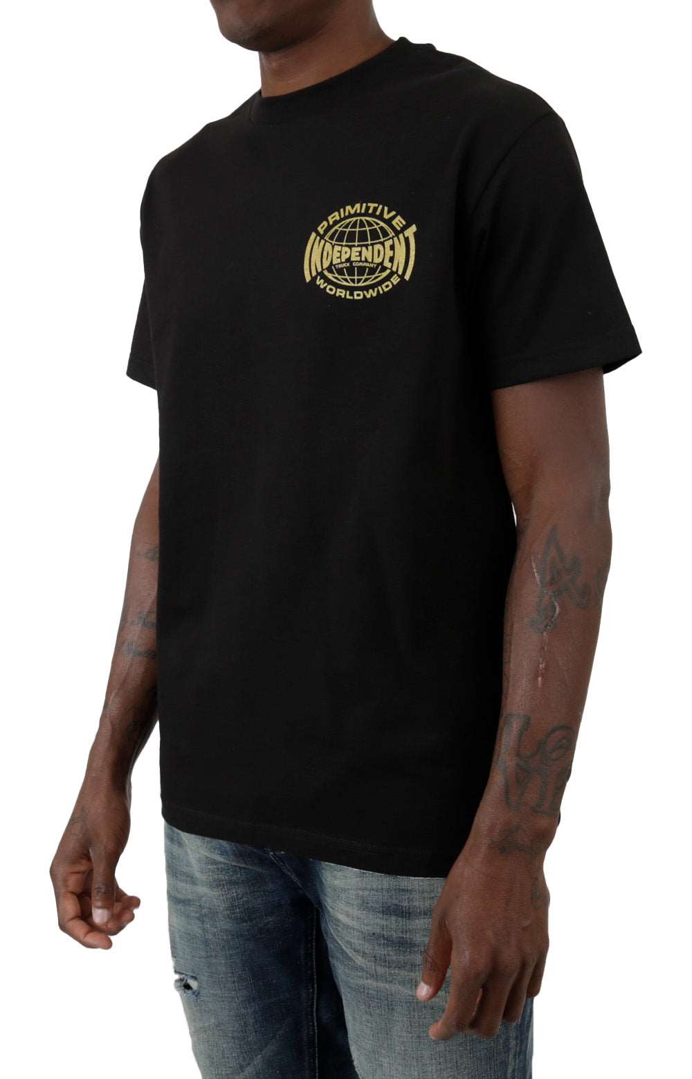 Primitive x Independent Global Tee - Black